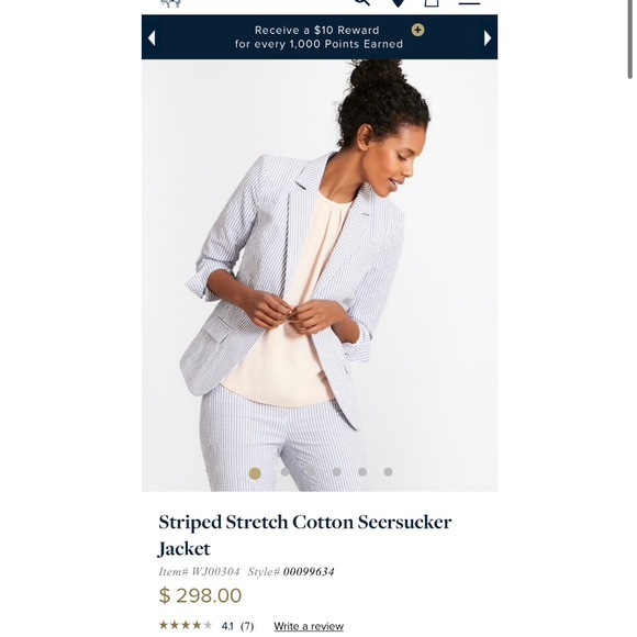 Brooks Brothers “346” Pinstripe Blazer Fully Lined - Picture 6 of 6